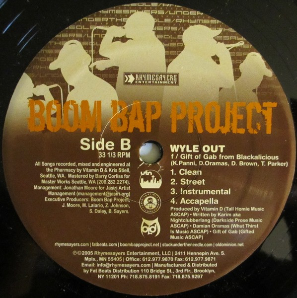 Boom Bap Project - Rock The Spot / Wyle Out | Rhymesayers Entertainment (0059-1) - 3 Boom Bap Project - Rock The Spot / Wyle Out | Rhymesayers Entertainment (0059-1) - 3