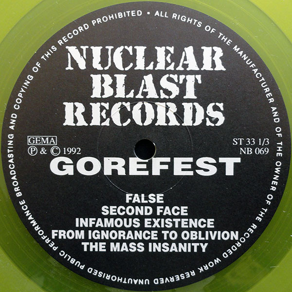 Gorefest - False | Nuclear Blast (NB 069) - 2