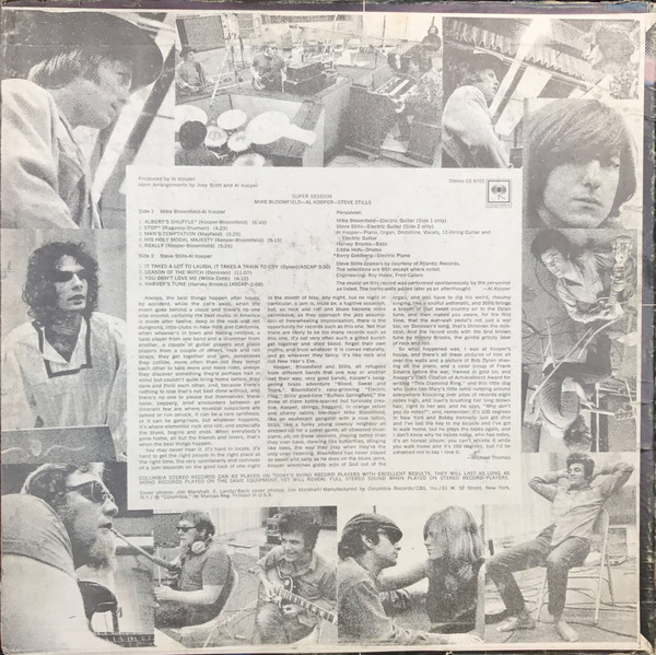 Mike Bloomfield / Al Kooper / Stephen Stills - Super Session | Columbia (CS 9701) - 2 Mike Bloomfield / Al Kooper / Stephen Stills - Super Session | Columbia (CS 9701) - 2