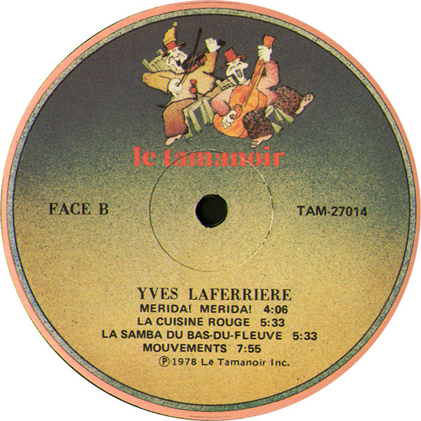 Yves Laferrière - Yves Laferrière [Vinyl] | Le Tamanoir (TAM 27014) - 4