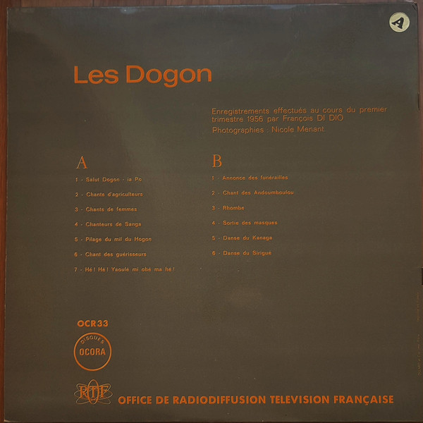 Dogon - Les Dogon: Les Chants De La Vie - Le Rituel Funéraire | Ocora (OCR 33) - 2