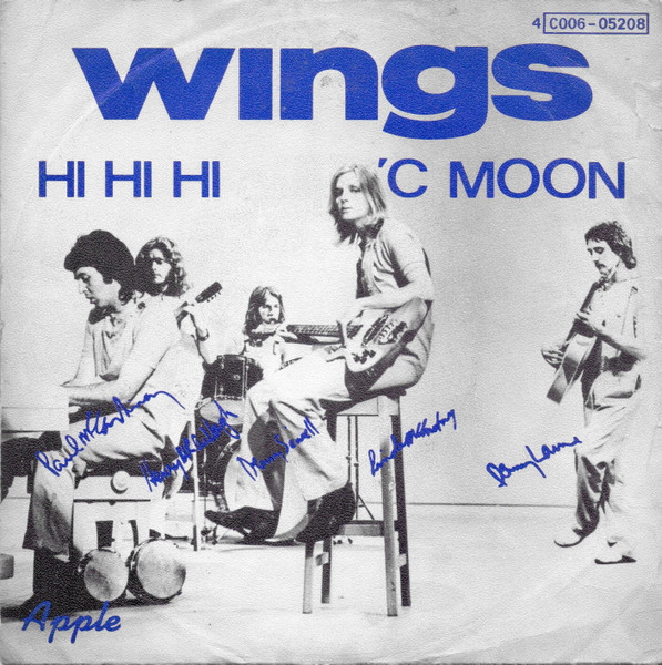 Wings - Hi Hi Hi / 'C Moon | Apple Records (4C 006-05208)