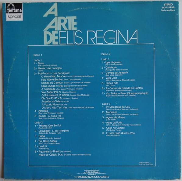Elis Regina - A Arte De Elis Regina | Fontana (6470 539/40) - 3 Elis Regina - A Arte De Elis Regina | Fontana (6470 539/40) - 3
