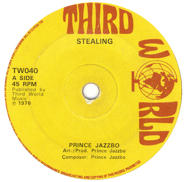 Prince Jazzbo - Stealing | Third World (TW040) - main