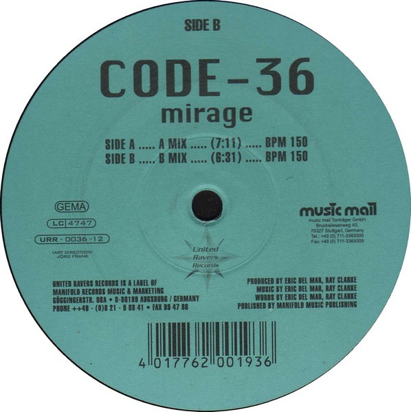 Code-36 - Mirage | United Ravers Records (URR 036)