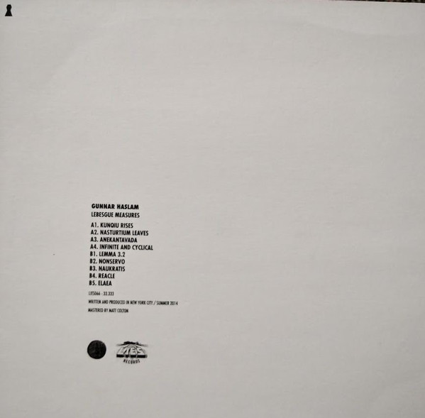 Gunnar Haslam - Lebesgue Measures | L.I.E.S. Records (LIES066) - 2 Gunnar Haslam - Lebesgue Measures | L.I.E.S. Records (LIES066) - 2