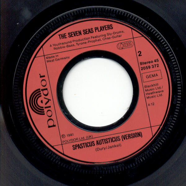 Ian Dury / The Seven Seas Players - Spasticus Autisticus | Polydor (2059 372) - 3