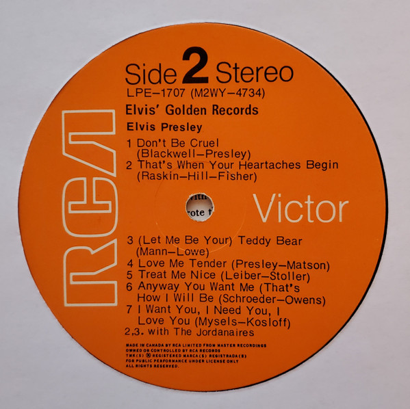 Elvis Presley - Elvis' Golden Records | RCA Victor (LPE-1707) - 4