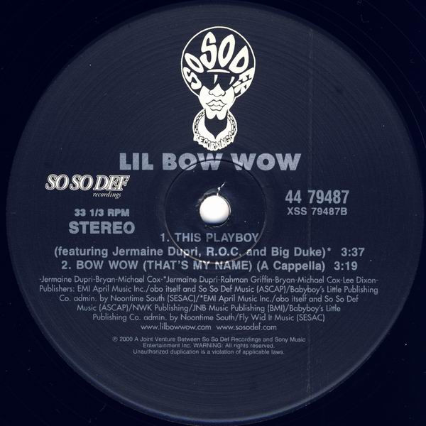 Lil' Bow Wow - Bow Wow (That's My Name) | So So Def (44 79487) - 3