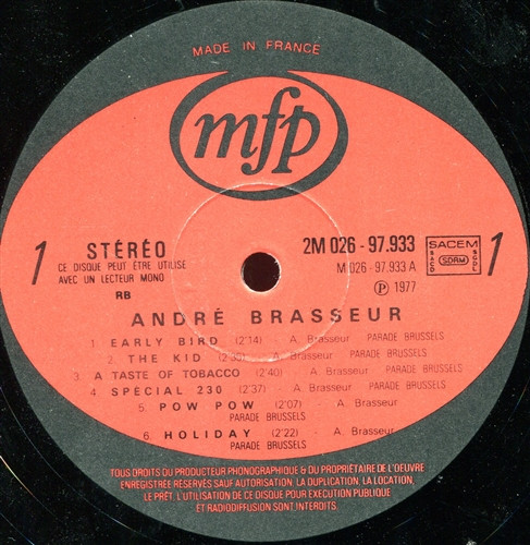 André Brasseur - Special Orgue Hammond | Music For Pleasure (2M 026-97.933) - 3
