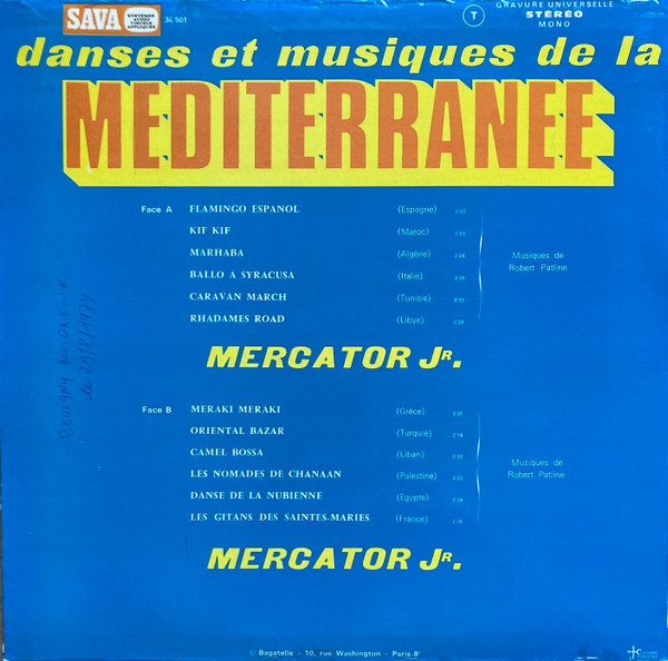Mercator Jr. - Danses Et Musiques De La Mediterranee | Sava (SV 36 501) - 2