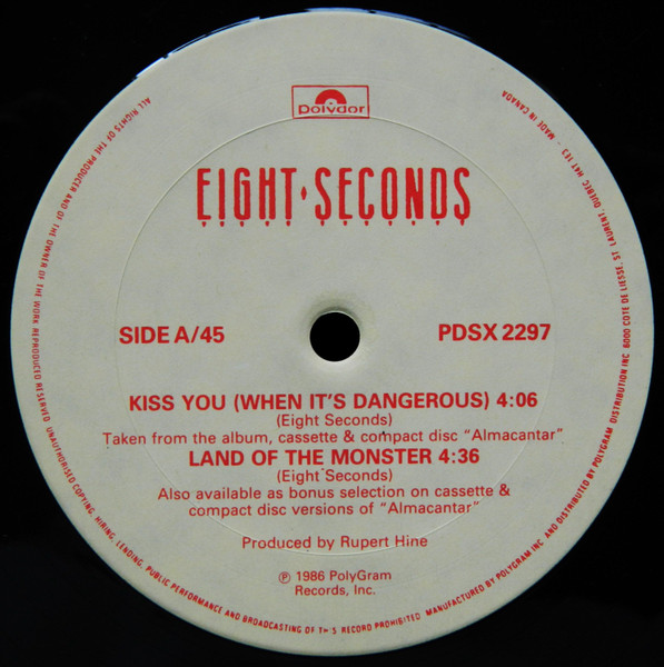 Eight Seconds - Kiss You (When It's Dangerous) (12") [Vinyl] | Polydor (PDSX 2297) - 3