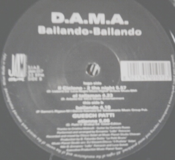 D.A.M.A. - Bailando-Bailando | Jam Music (JAM 017) - main