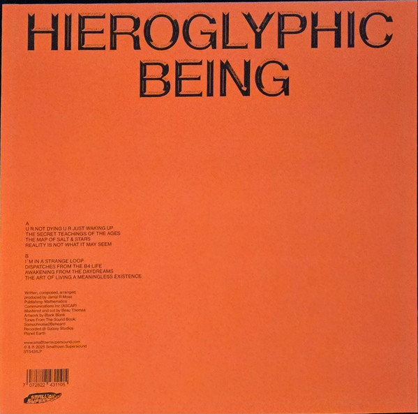 Hieroglyphic Being - Dance Music 4 Bad People | Smalltown Supersound (STS431LP) - 2