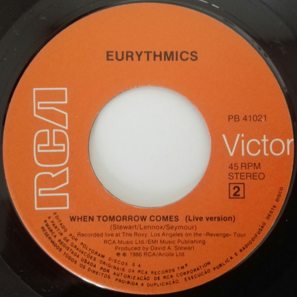 Eurythmics - The Miracle Of Love | RCA (PB 41021) - 4