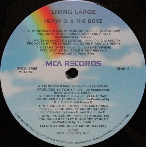 Heavy D. & The Boyz - Living Large | MCA Records (MCA-5986) - 4 Heavy D. & The Boyz - Living Large | MCA Records (MCA-5986) - 4