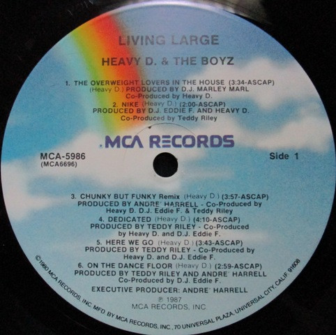 Heavy D. & The Boyz - Living Large | MCA Records (MCA-5986) - 3 Heavy D. & The Boyz - Living Large | MCA Records (MCA-5986) - 3