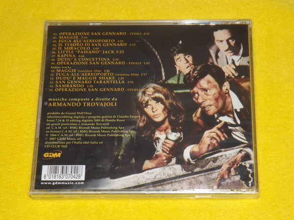 Armando Trovaioli - Operazione San Gennaro | GDM (CD CLUB 7042) - 2 Armando Trovaioli - Operazione San Gennaro | GDM (CD CLUB 7042) - 2