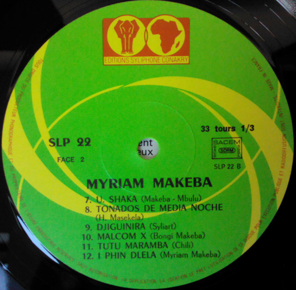 Miriam Makeba - Appel A L'Afrique | Editions Syliphone Conakry (SLP 22) - 4 Miriam Makeba - Appel A L'Afrique | Editions Syliphone Conakry (SLP 22) - 4