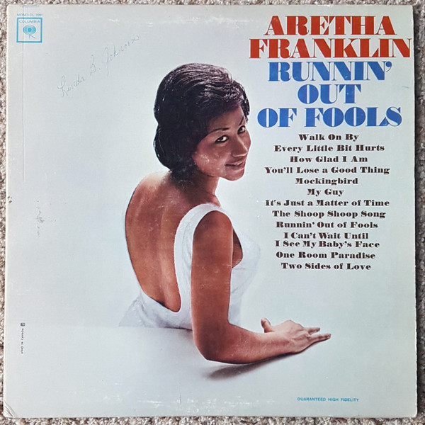 Aretha Franklin - Runnin' Out Of Fools | Columbia (CL 2281) - main Aretha Franklin - Runnin' Out Of Fools | Columbia (CL 2281) - main