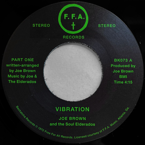 Joe Brown & The Soul Elderados - Vibration | Backatcha Records (BK073)