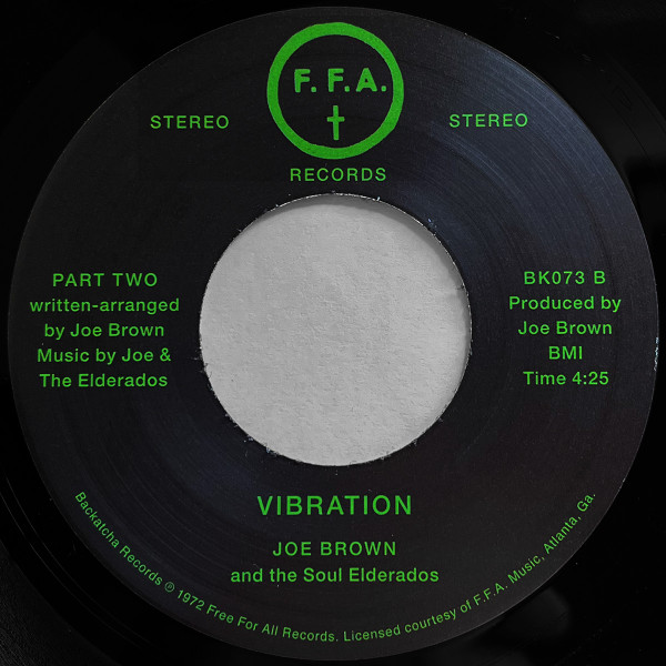 Joe Brown & The Soul Elderados - Vibration | Backatcha Records (BK073) - 2