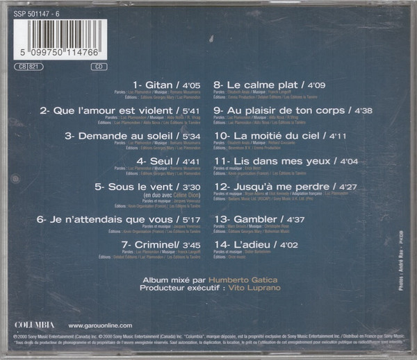 Garou - Seul | Columbia (SSP 501147-6) - 2