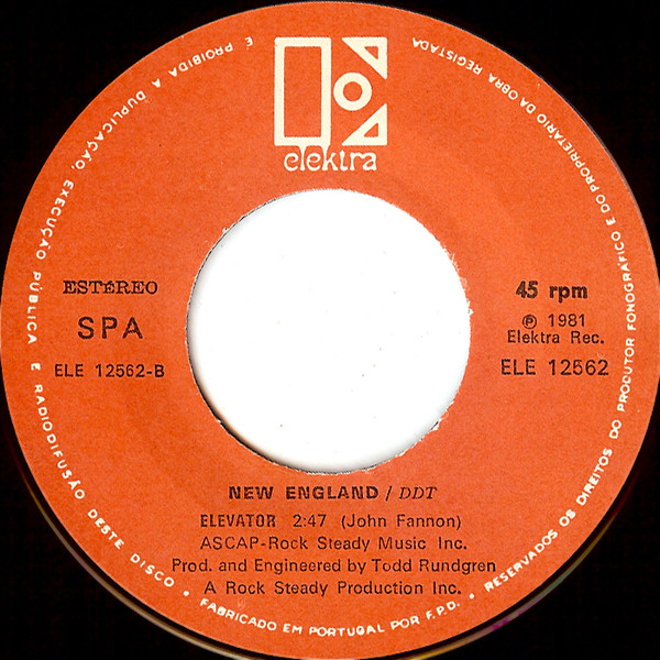 New England - DDT | Elektra (ELE 12562) - 4