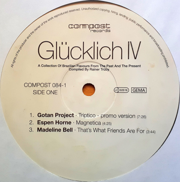 Various - Glücklich IV (A Collection Of Brazilian Flavours From The Past And The Present) | Compost Records (COMPOST 084-1) - 3