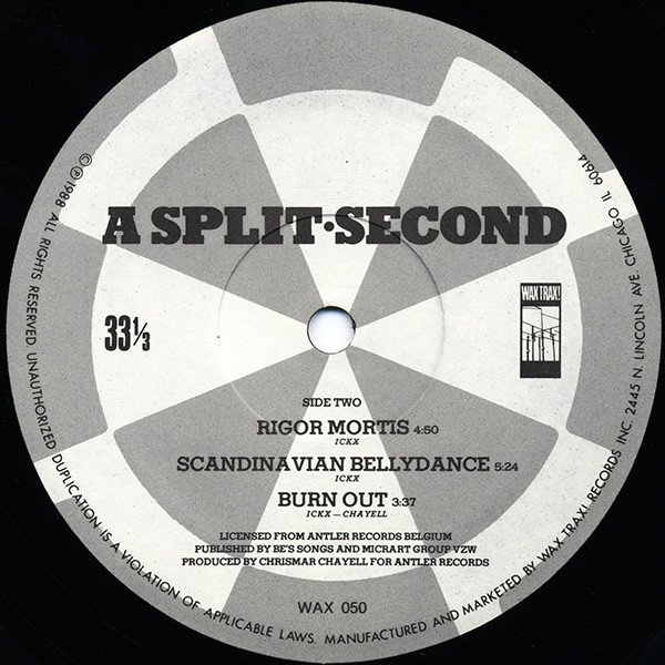 A Split - Second - A Split - Second | Wax Trax! Records (WAX 050) - 4 A Split - Second - A Split - Second | Wax Trax! Records (WAX 050) - 4