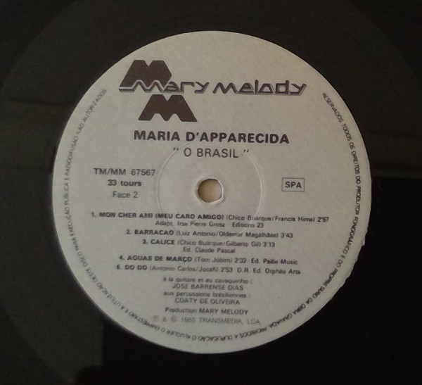 Maria D'Apparecida - O Brasil | Mary Melody (TM/MM 67567) - 2 Maria D'Apparecida - O Brasil | Mary Melody (TM/MM 67567) - 2