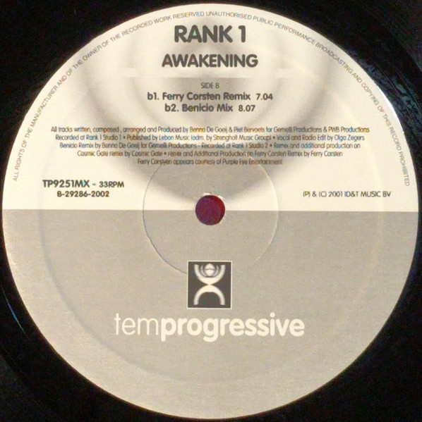 Rank 1 - Awakening | Temprogressive (TP9251MX) - 4 Rank 1 - Awakening | Temprogressive (TP9251MX) - 4