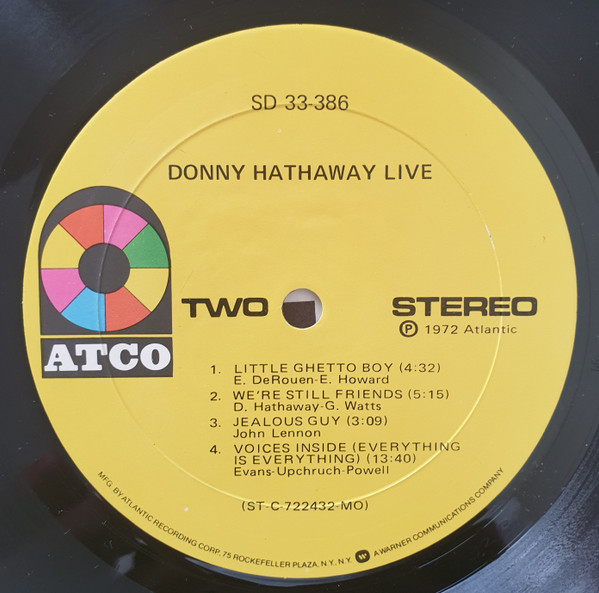 Donny Hathaway - Live | ATCO Records (SD 33-386) - 3 Donny Hathaway - Live | ATCO Records (SD 33-386) - 3