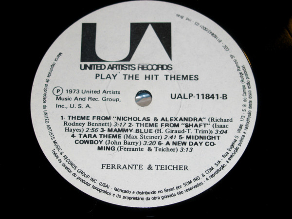 Ferrante & Teicher - Play The Hit Themes | United Artists Records (S-UA 20142) - 3