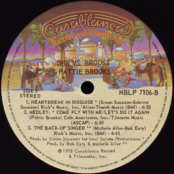 Pattie Brooks - Our Ms. Brooks | Casablanca (NBLP 7106) - 4 Pattie Brooks - Our Ms. Brooks | Casablanca (NBLP 7106) - 4
