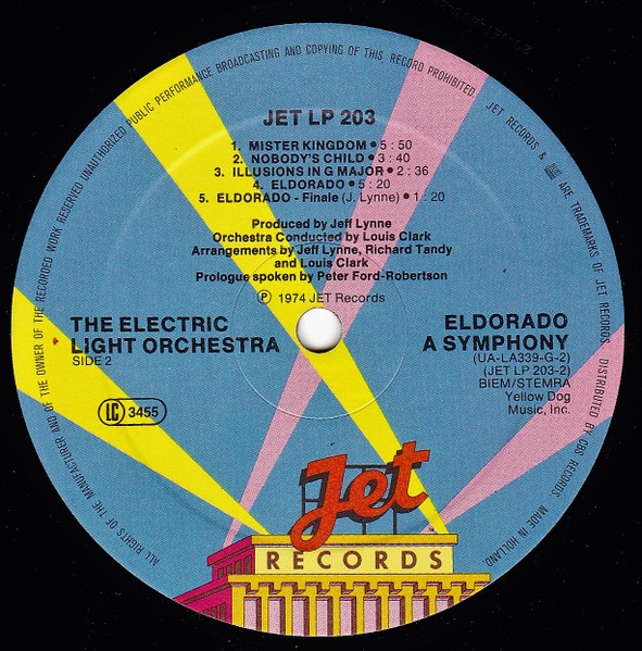 Electric Light Orchestra - Eldorado - A Symphony By The Electric Light Orchestra | Jet Records (JET LP 203) - 4 Electric Light Orchestra - Eldorado - A Symphony By The Electric Light Orchestra | Jet Records (JET LP 203) - 4