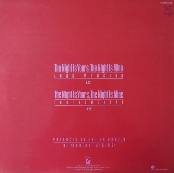 Ryan Simmons - The Night Is Yours, The Night Is Mine | Hansa (13.601818.30) - main