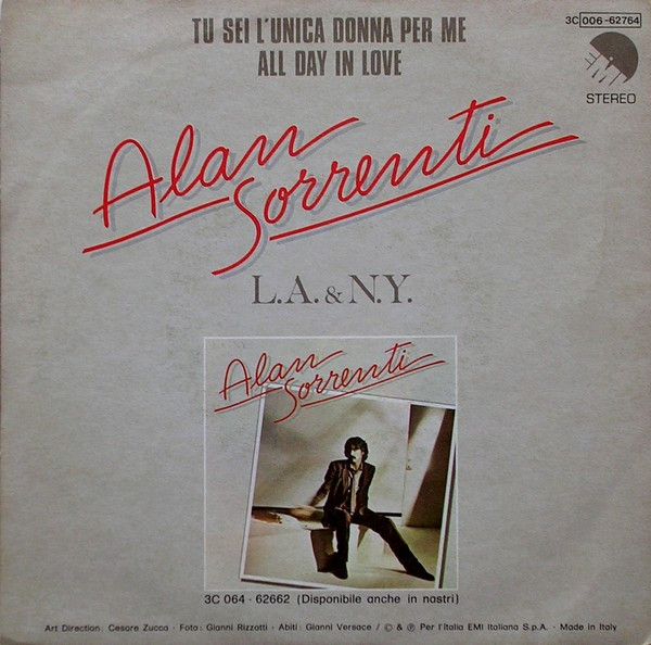 Alan Sorrenti - Tu Sei L'Unica Donna Per Me | EMI (3C 006-62764) - 2