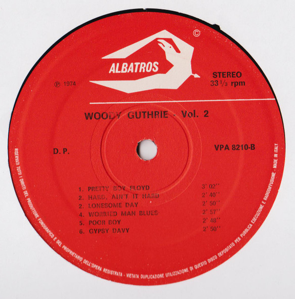 Woody Guthrie - Woody Guthrie Vol. 2 | Albatros (VPA 8210) - 4 Woody Guthrie - Woody Guthrie Vol. 2 | Albatros (VPA 8210) - 4