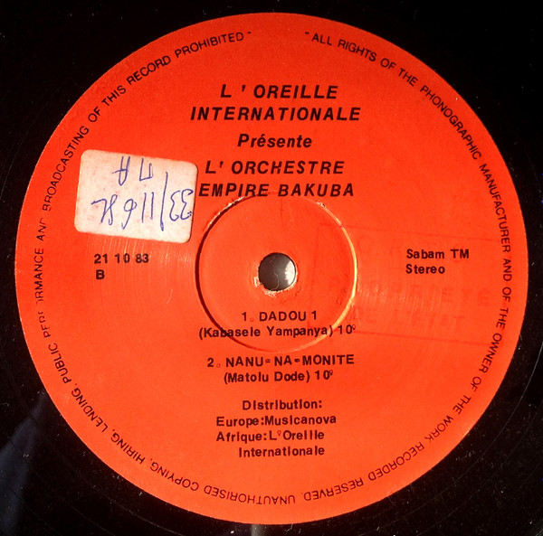 Empire Bakuba - L'Oreille-Internationale Présente L'Empire Bakuba | L'Oreille Internationale (21 10 83) - 4 Empire Bakuba - L'Oreille-Internationale Présente L'Empire Bakuba | L'Oreille Internationale (21 10 83) - 4