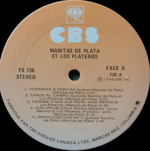 Manitas De Plata Et Los Plateros - Manitas De Plata Et Los Plateros | CBS (FS 736) - 3