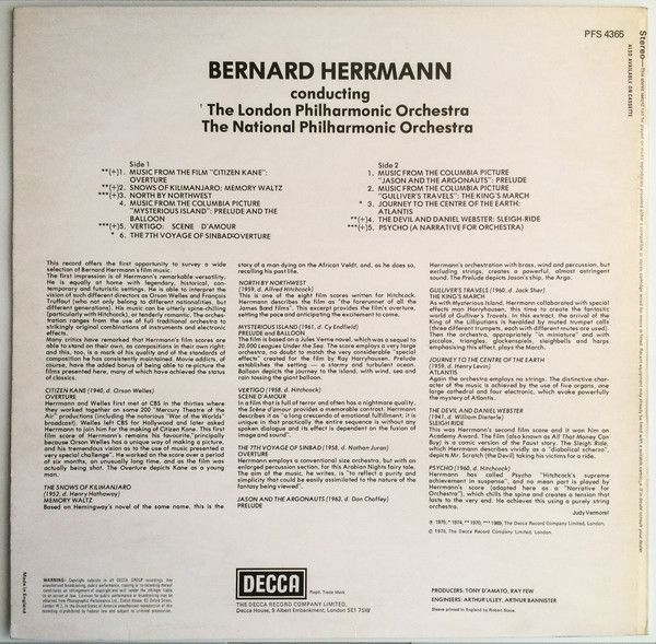 Golden Movie Hits Of Bernard Herrmann