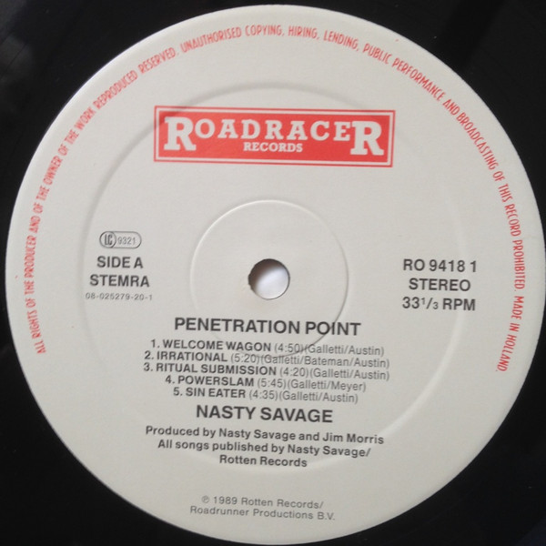 Nasty Savage - Penetration Point | Roadracer Records (RO 9418 1) - 3
