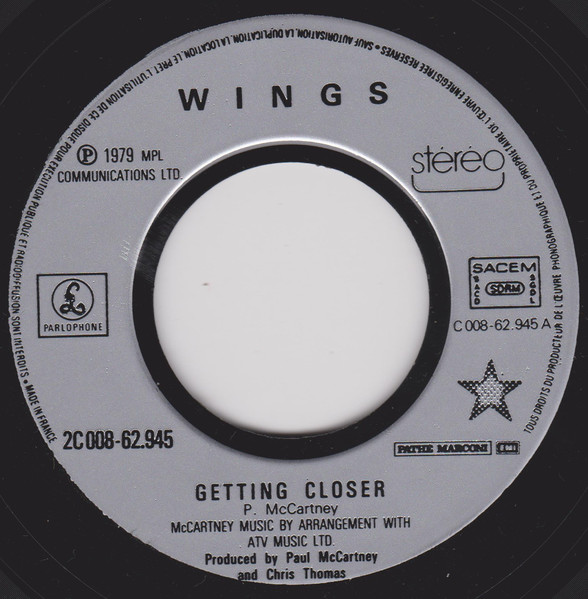 Wings - Getting Closer | Parlophone (2C 008-62945) - 3 Wings - Getting Closer | Parlophone (2C 008-62945) - 3