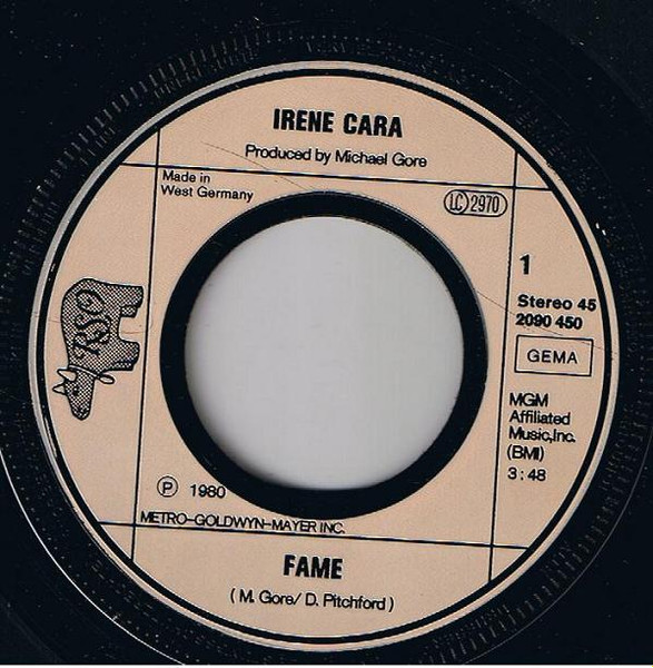 Irene Cara - Fame / Never Alone | RSO (2090 450) - 3