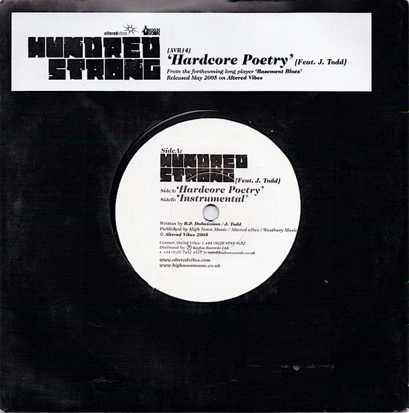Hundred Strong - Hardcore Poetry | Altered Vibes (AVR 014)