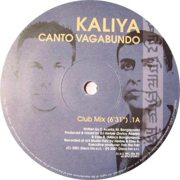 Kaliya - Canto Vagabundo | 4/4 Records (REC 006BIS) - 2 Kaliya - Canto Vagabundo | 4/4 Records (REC 006BIS) - 2