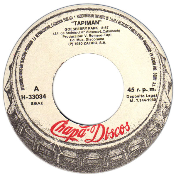 Tapiman - Goesberry Park | Chapa Discos (H-33034) - 3