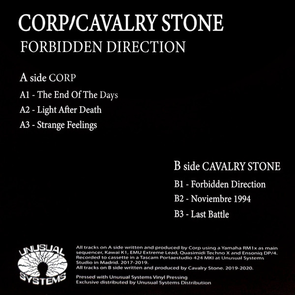 Corp , Cavalry Stone - Forbidden Direction | Unusual Systems (UNSYS007) - 4