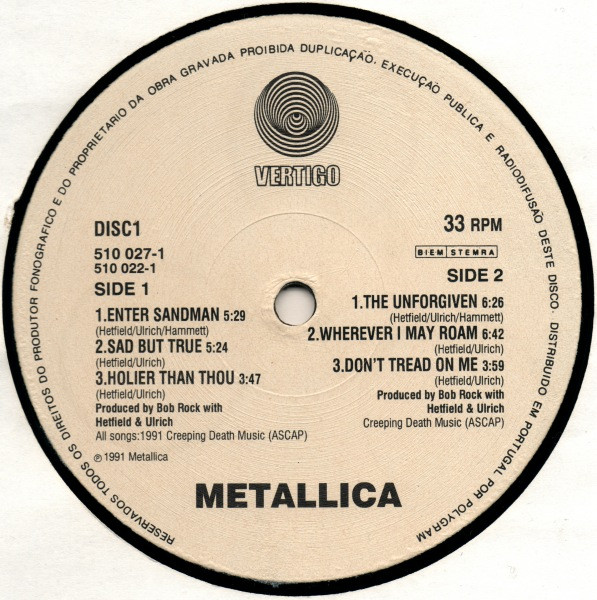Metallica - Metallica | Vertigo (510 022-1) - 4